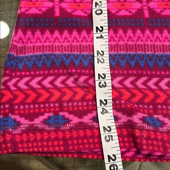 Columbia Glacial Fleece Cowl Neck Pullover Aztec Print Pink/Purple Medium - Picture 5 of 8